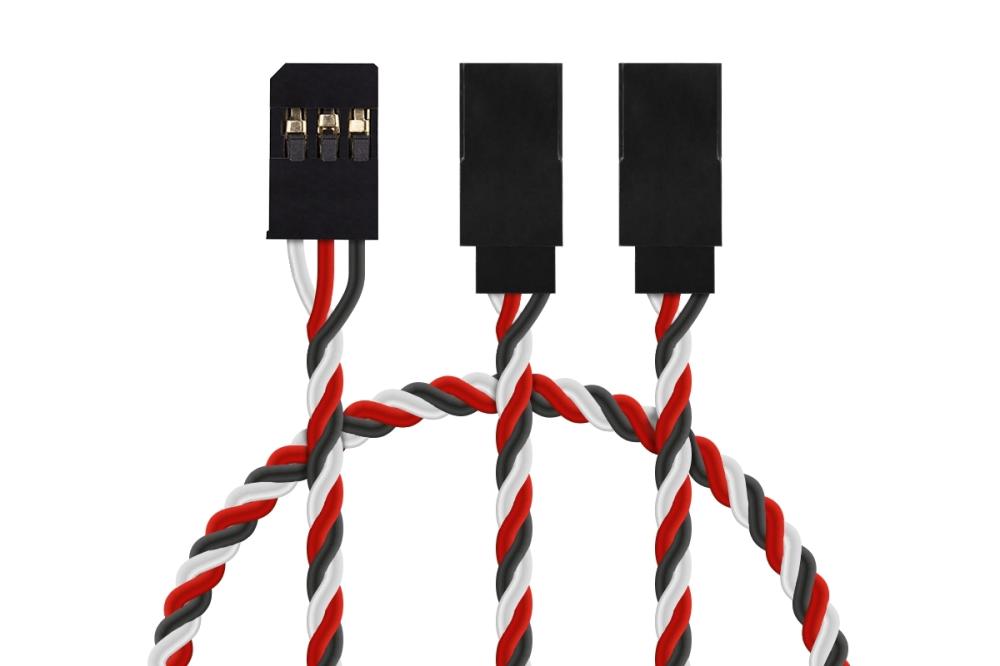 Y-kabel kroucený 30cm FUT (PVC)