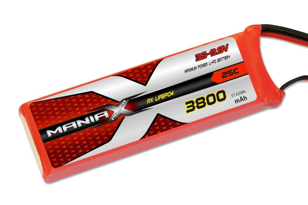 ManiaX LiFe 9.9V 3800mAh 25C