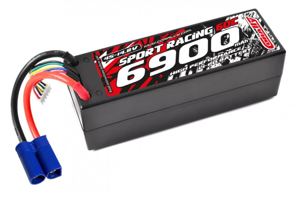 Sport Racing 60C - 6900mAh - 14,8V 4S - LiPo Stick Hardcase - EC5