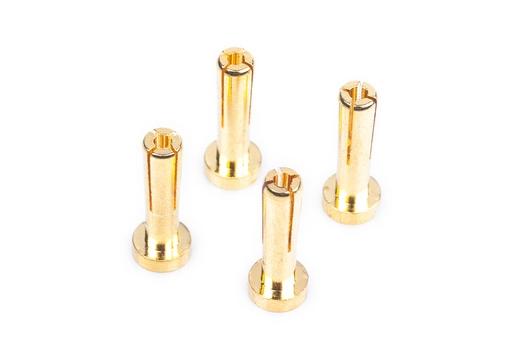 Works Team 4mm/G4 Gold zlaté konektory, délka 18mm, 4 ks