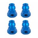 Vrchní modré hliníkové vložky tlumičů, 10mm, 4 ks.