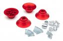 ALU TUNING rims for Airtop balloon wheels 140mm - 200mm RED (for bearings Ø12mm)