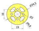 Motorová přepážka ø 34,5mm