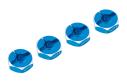Hliníkové HEX unašeče kola 12x5mm, 4ks, modrý