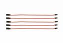 Prodlužovací kabel 150mm JR 0,3qmm silný, zlacené kontakty, 5ks. (PVC)