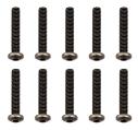M2,5x14mm šroub s imbusouvou půlkulatou hlavou, 10ks.