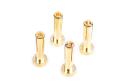 Works Team 4mm/G4 Gold zlaté konektory, délka 18mm, 4 ks